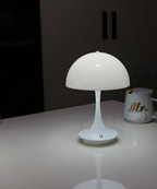Rechargeable modern danish mushroom table lamp