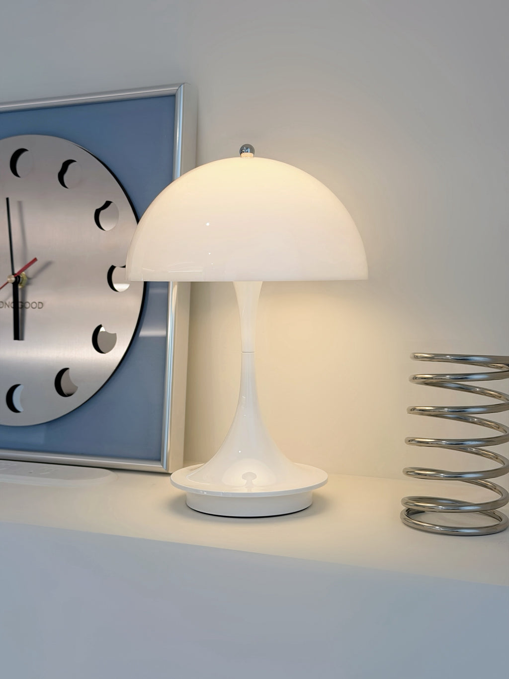 Rechargeable modern danish mushroom table lamp