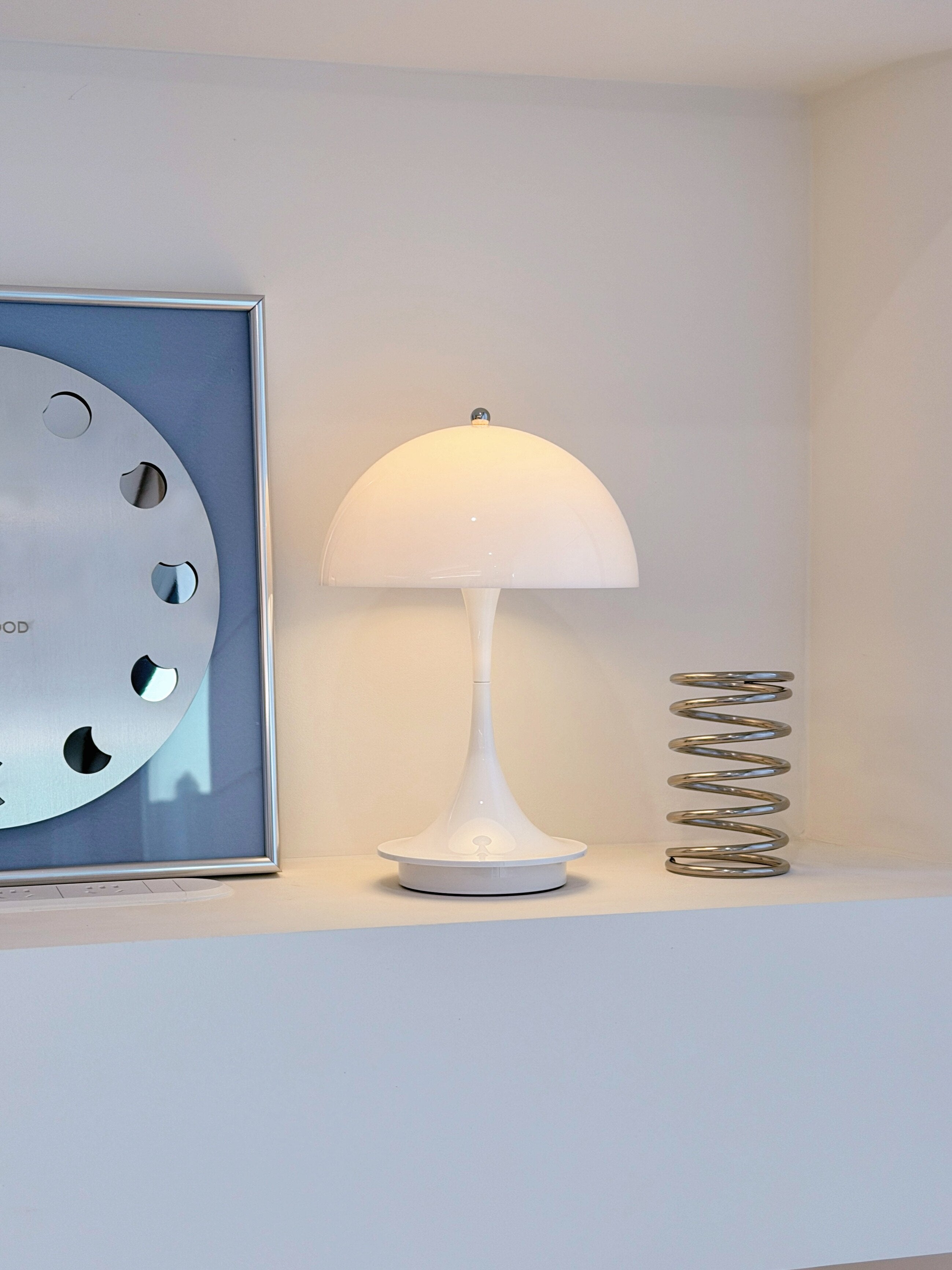 Rechargeable modern danish mushroom table lamp