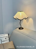 Retro Pleated Cordless Table Lamp – Wireless Rechargeable Atmosphere Light
