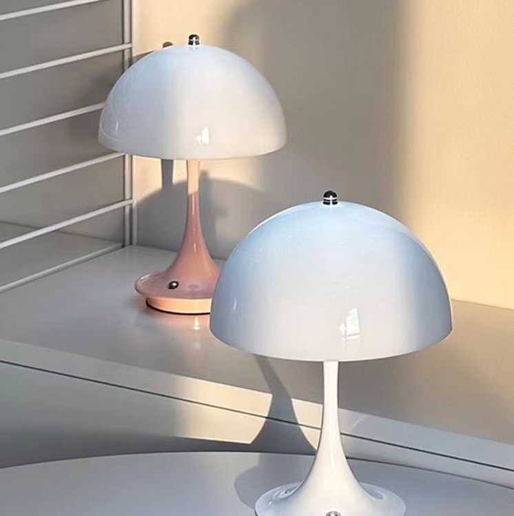 Rechargeable modern danish mushroom table lamp