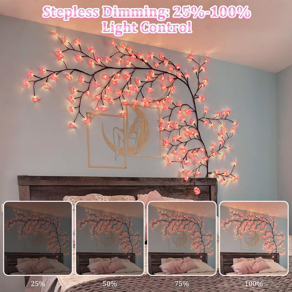 Remote control japanese sakura cherry blossom branch light🌸