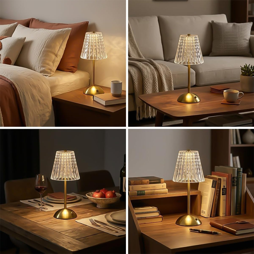Modern Luxury Rechargeable Touchscreen LED Table Lamp