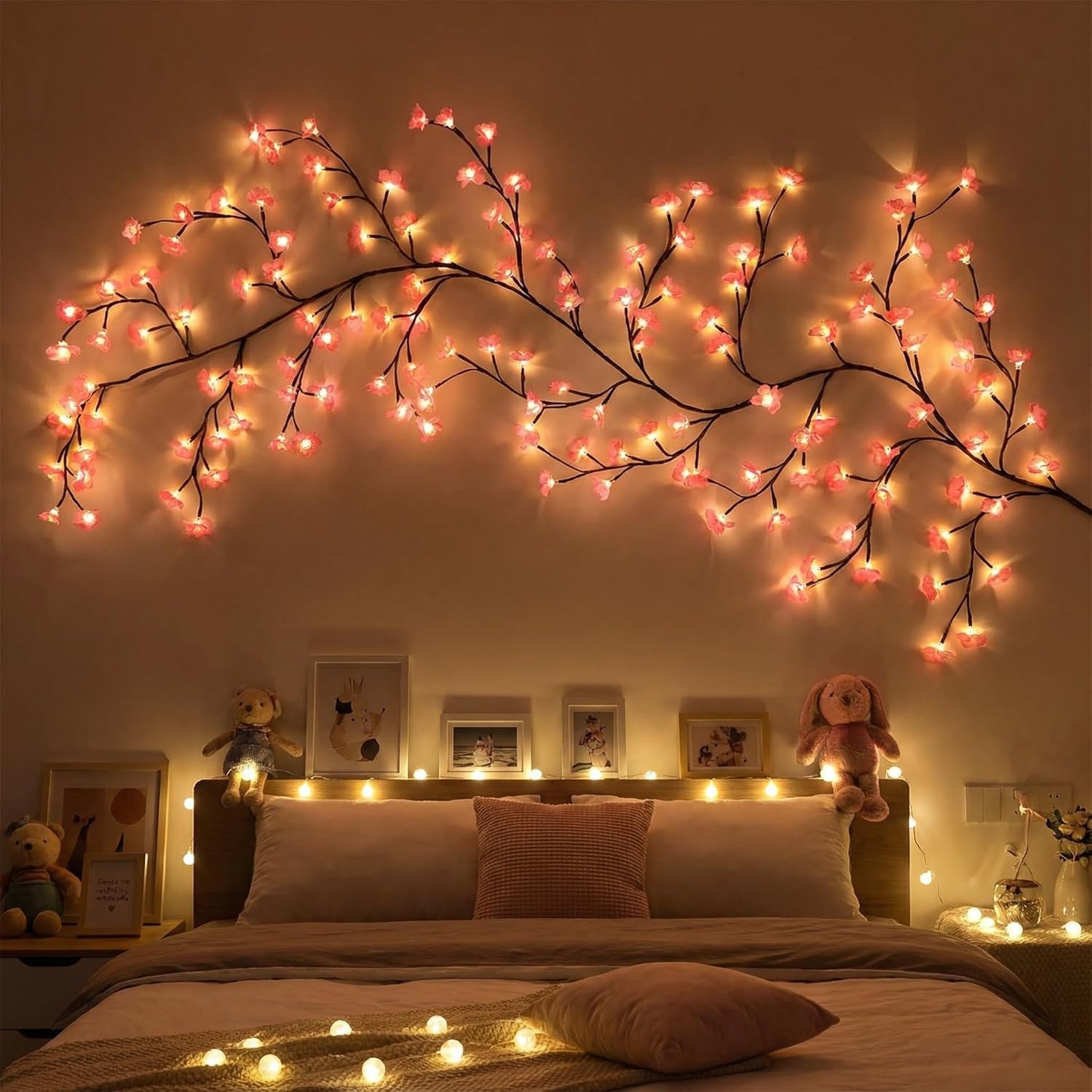 Remote control japanese sakura cherry blossom branch light🌸