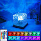 Remote control 16color Water Ripple High Modern Aesthetic Bedside Dynamic Night Lamp