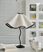 Retro Pleated Cordless Table Lamp – Wireless Rechargeable Atmosphere Light