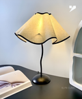 Retro Pleated Cordless Table Lamp – Wireless Rechargeable Atmosphere Light