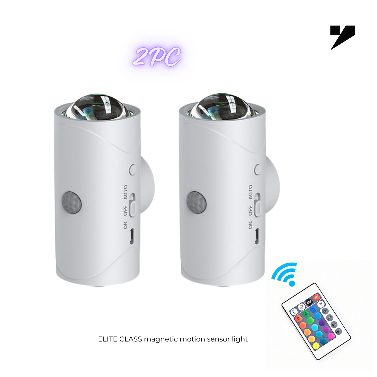 Elite Class Magnetic Light | No-Drill, Sensor, RGB. 2pcs