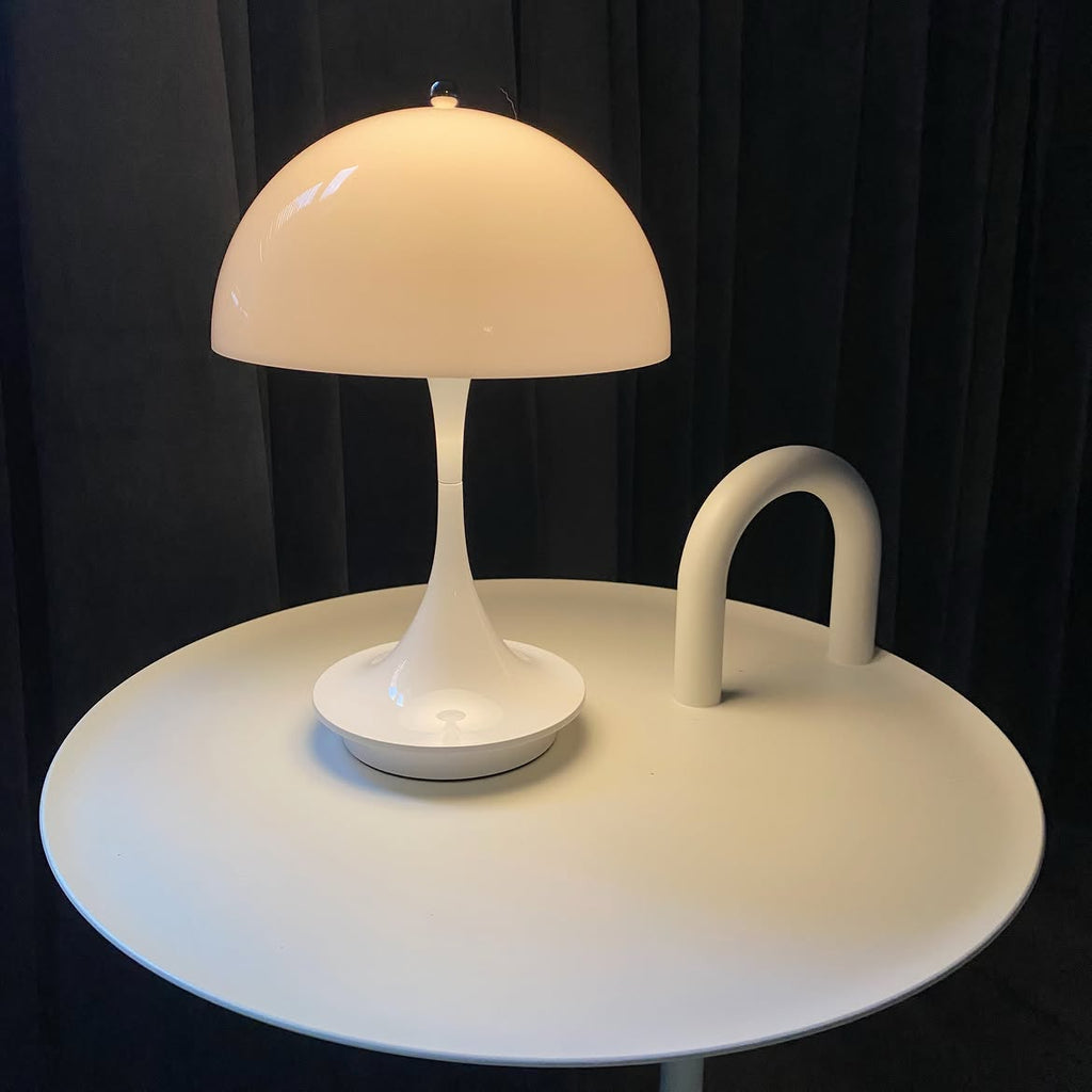 Rechargeable modern danish mushroom table lamp