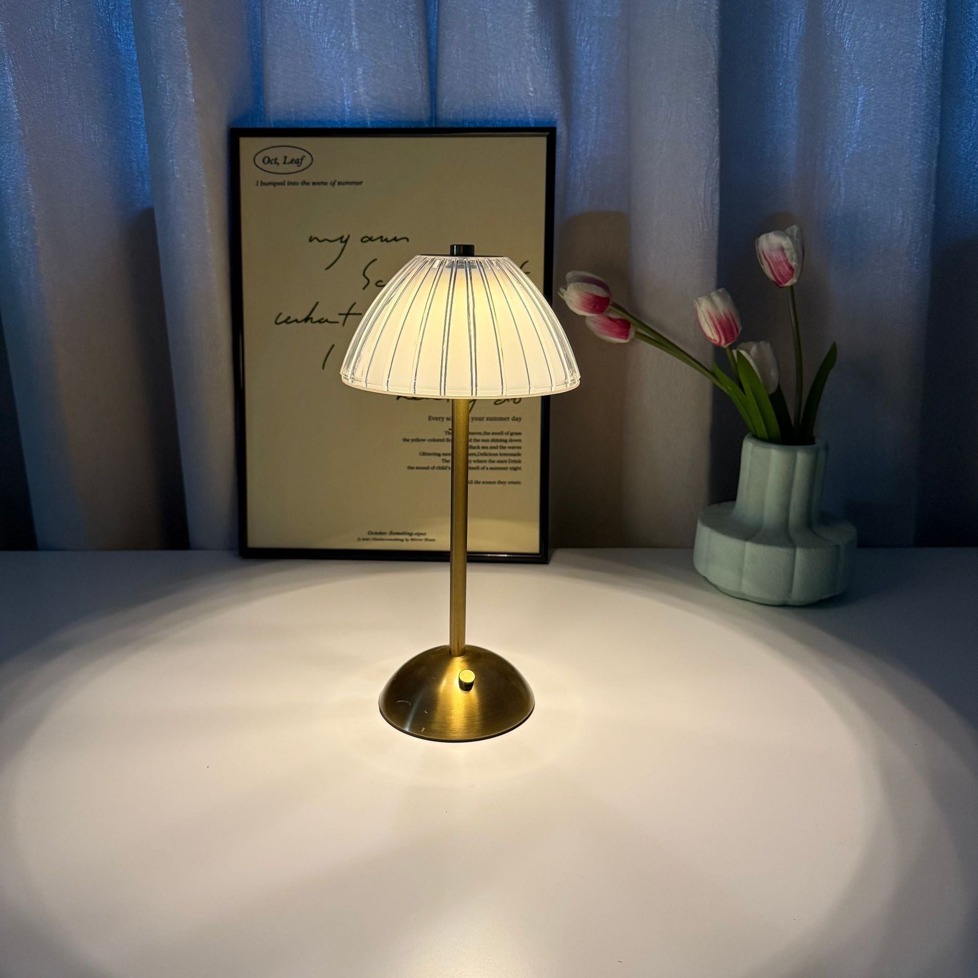 Modern Luxury Rechargeable Touchscreen LED Table Lamp