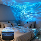 2 in 1 Northern Ocean Wave Projector, 360° Galaxy & Aurora Lamp