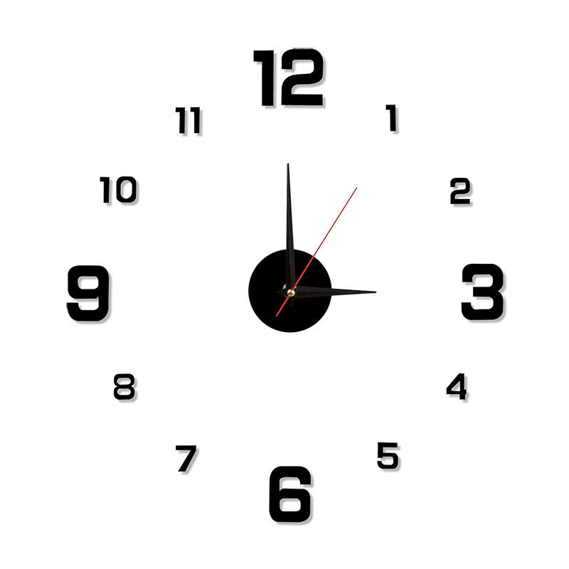 European Style 3D DIY Wall Clock | Silent & Stylish Home Decor