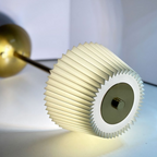 Retro Pleated Cordless Table Lamp – Wireless Rechargeable Atmosphere Light