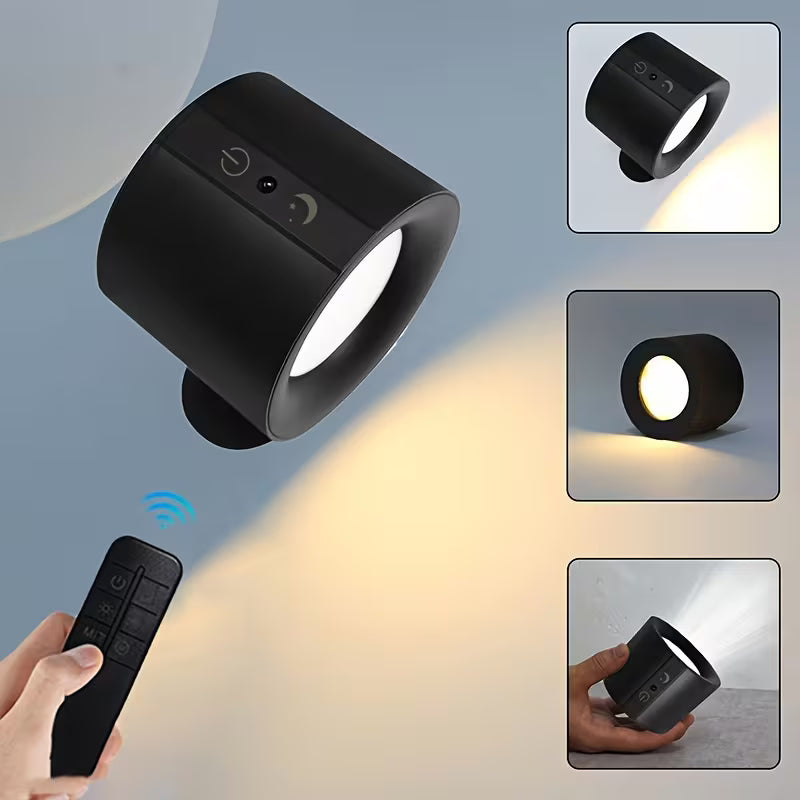 No-Drill Rechargeable Magnetic Wall Light with 360° Rotatable