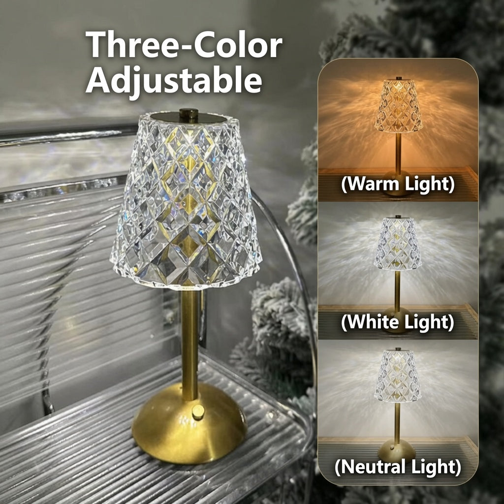 Modern Luxury Rechargeable Touchscreen LED Table Lamp